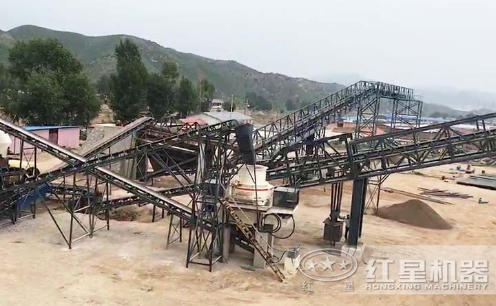 壹号娱乐制砂机客户现场